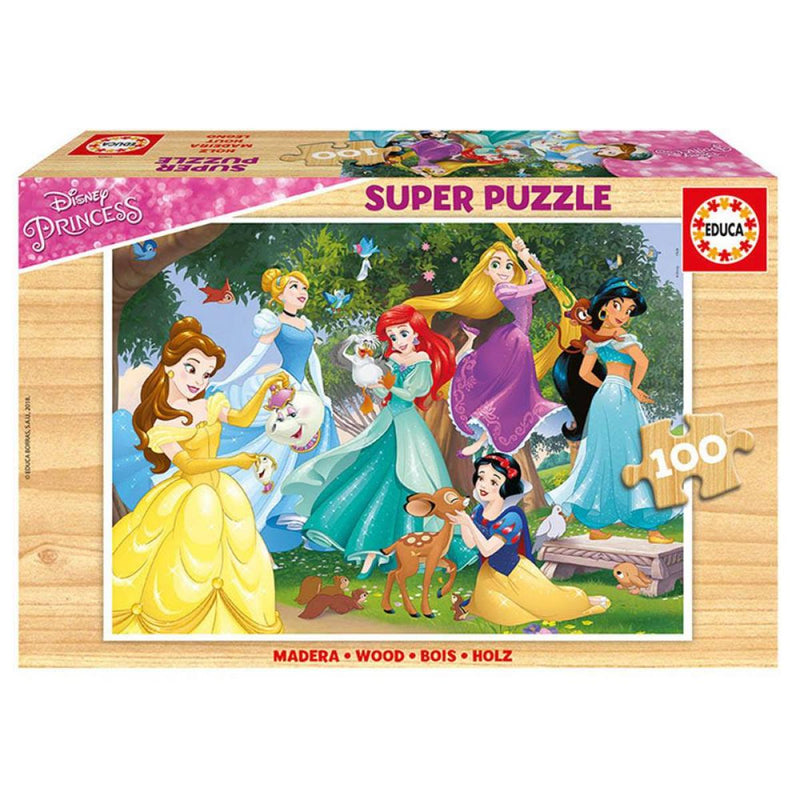 Educa Disney hercegn?k fa puzzle, 100 darabos