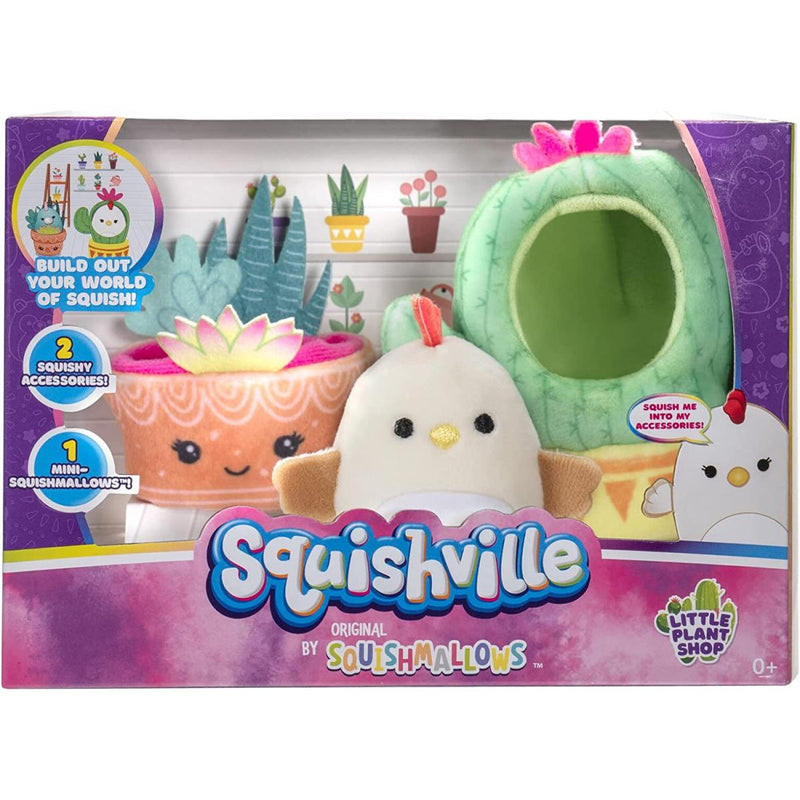 Squishville mini plüss játékkészlet - Little Plant Shop készlet