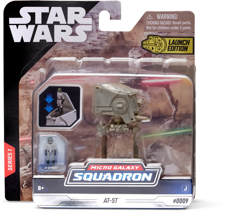 Star Wars - Csillagok háborúja Micro Galaxy Squadron 8 cm-es járm? figurával - Felderít? Terepjáró Lépeget? (AT-ST) figurával