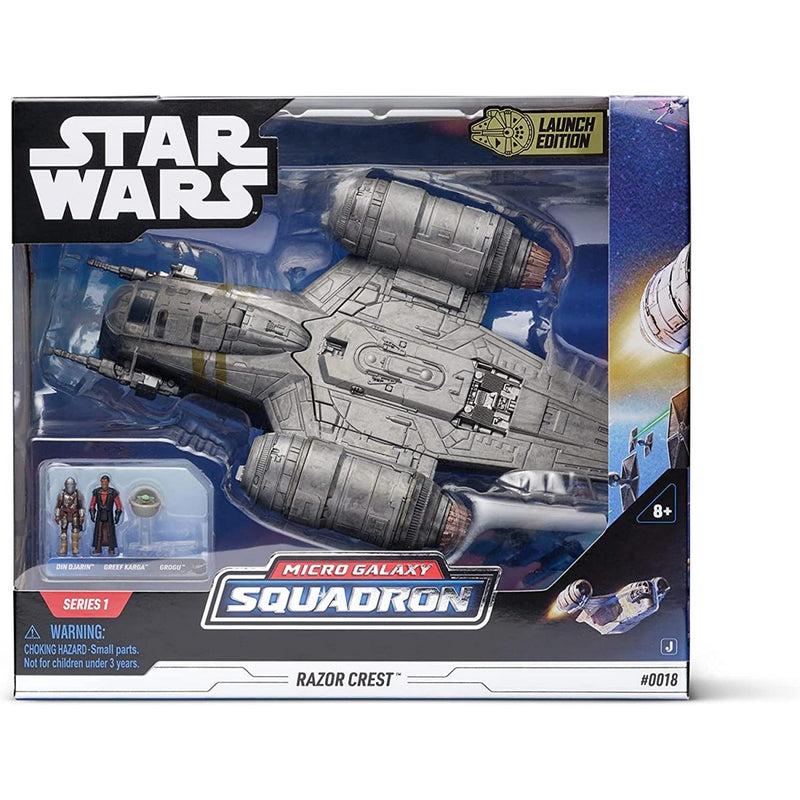 Star Wars - Csillagok háborúja Micro Galaxy Squadron 20 cm-es járm? figurával - Razor Crest csatahajó