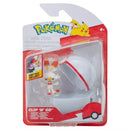 Pokémon Clip 'N Go figuracsomag - Scorbunny Premier labdával