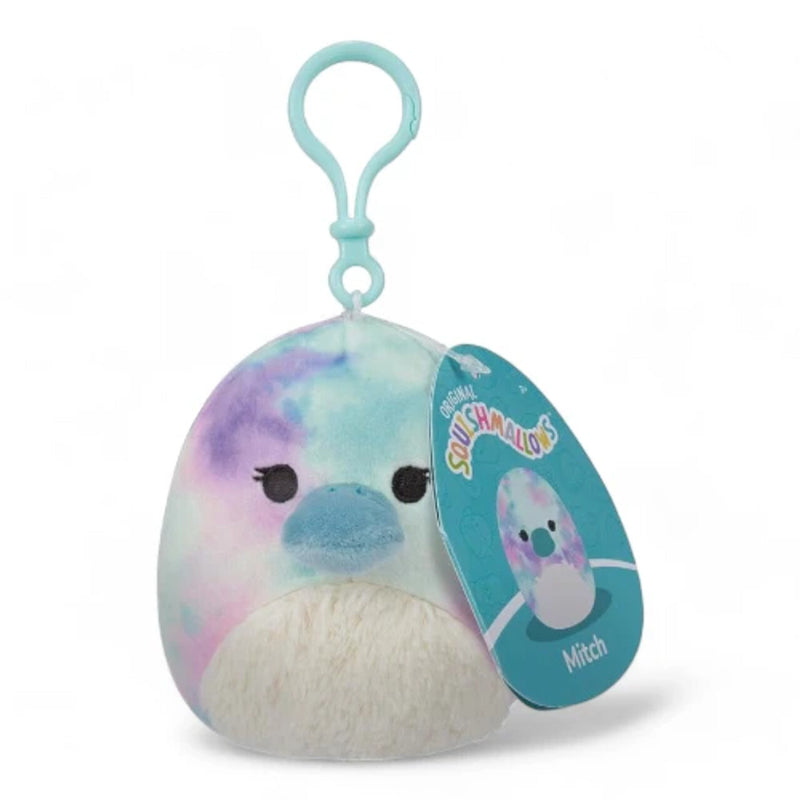 Squishmallows kulcstartós plüssfigura 8 cm - Mitch a kacscsőrű emlős