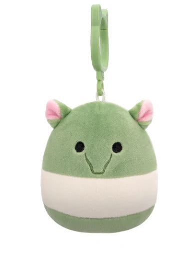 Squishmallows kulcstartós plüssfigura 9 cm - Gerald a zöld és fehér tapír