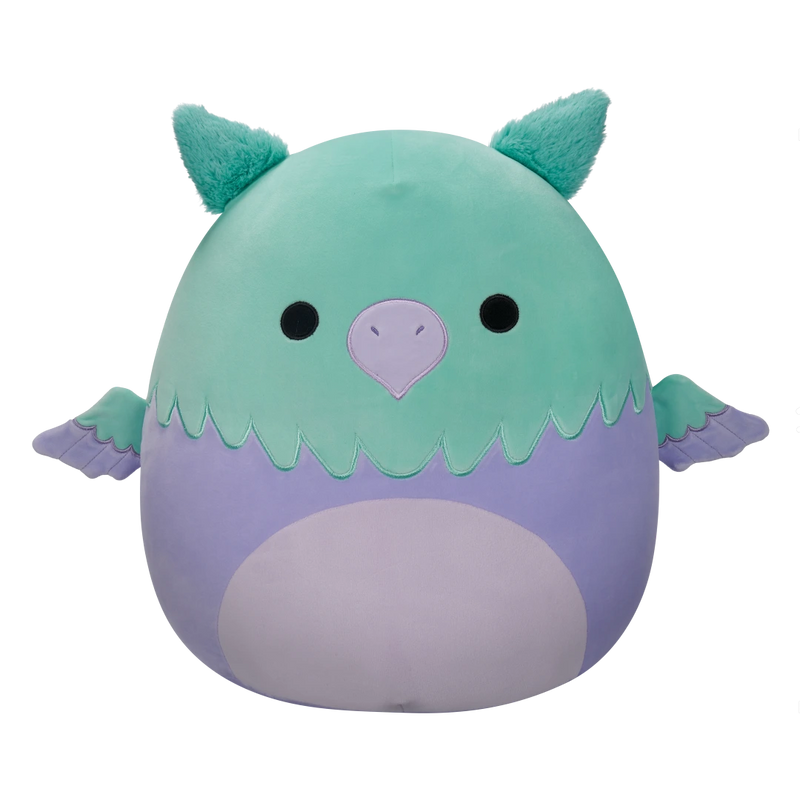Squishmallows 30 cm - Minerva a vízszínű és lila griffmadár