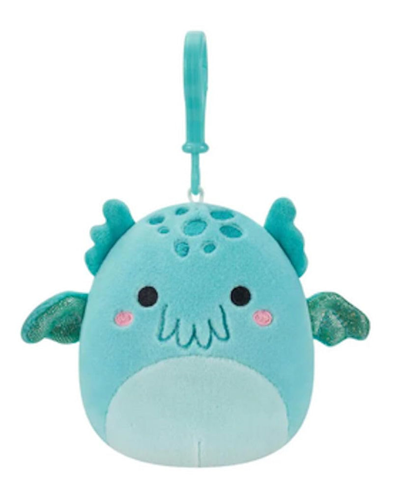 Squishmallows kulcstartós plüssfigura 9 cm - Theotto a kékeszöld Cthulhu