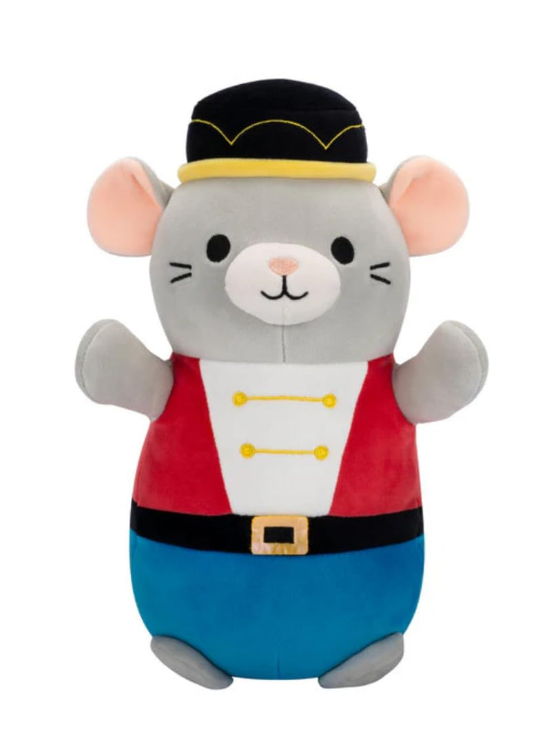 Squishmallows  25 cm - Murray a szürke egér diótörőnek öltözve Hugmee