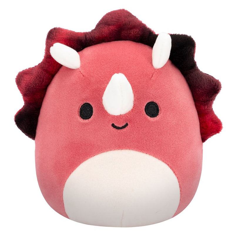 Squishmallows  13 cm - Tristan a piros triceratopsz