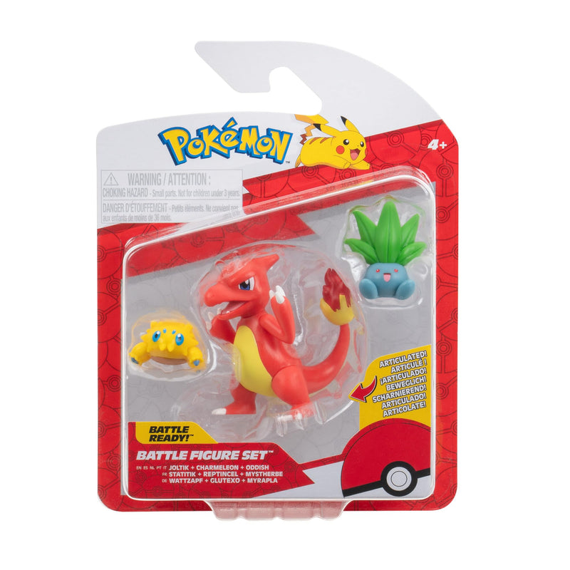 Pokémon 3 db-os figura csomag -  Joltik, Oddish, Charmeleon