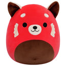 Squishmallows 20 cm - Cici a vöröspanda barna hassal