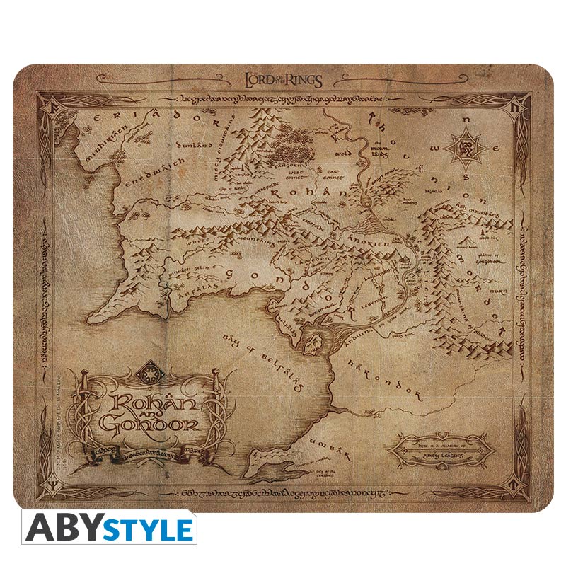A Gyűrűk Ura - Rugalmas Egérpad - Rohan & Gondor Map