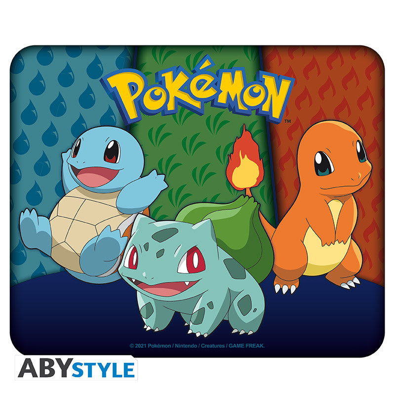 Pokémon - Rugalmas Egérpad - Squirtle, Bulbasaur, Charmander