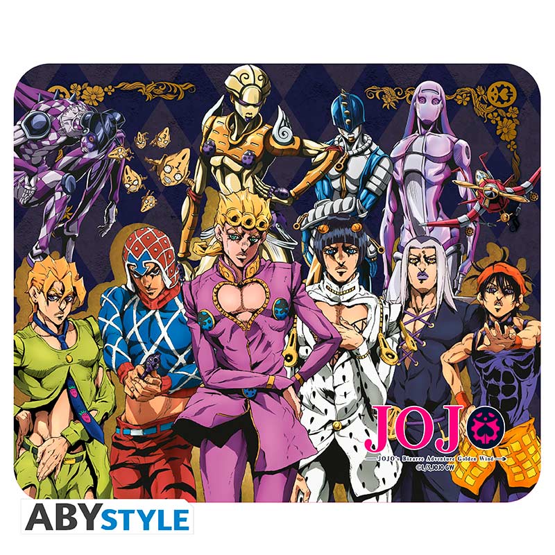 JoJo's Bizarre Adventure - Rugalmas Egérpad - Arany szél