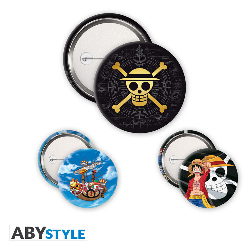 One Piece - Kitűző csomag - Skull & Luffy