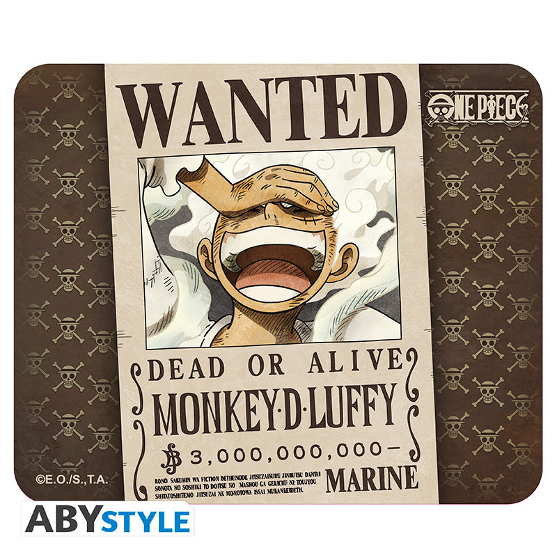 One Piece - Rugalmas Egérpad - Luffy körözés alatt