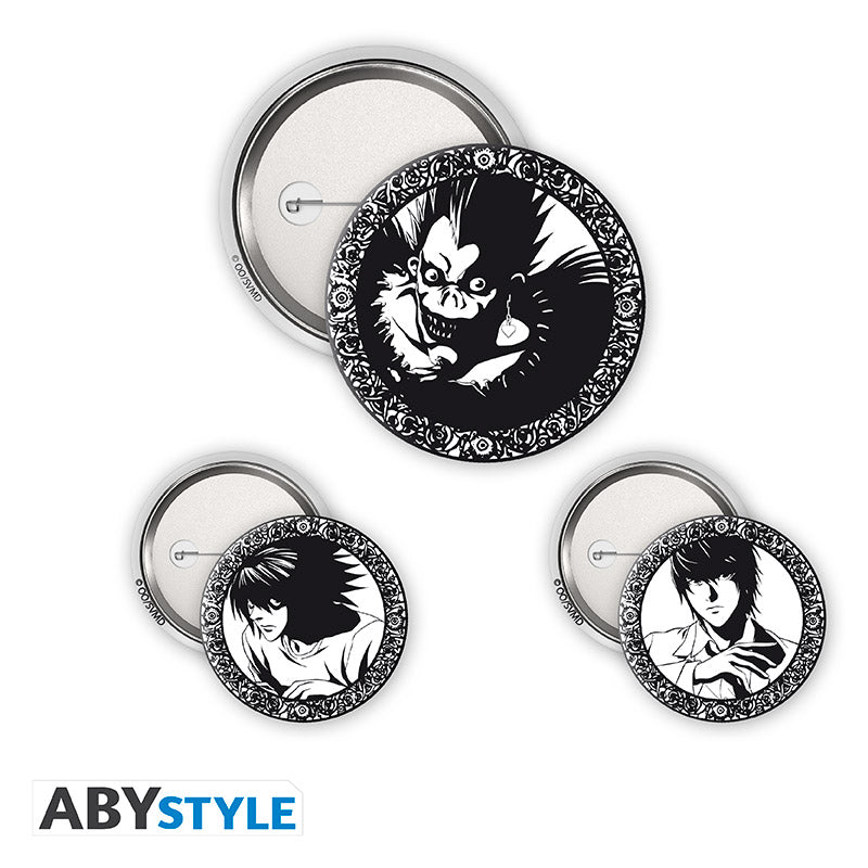 Death Note - Kitűző csomag - Light, l & Ryuk