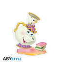 Disney - Acryl Figura - Szépség és a szörnyetet - Csészike és Mrs. Potts