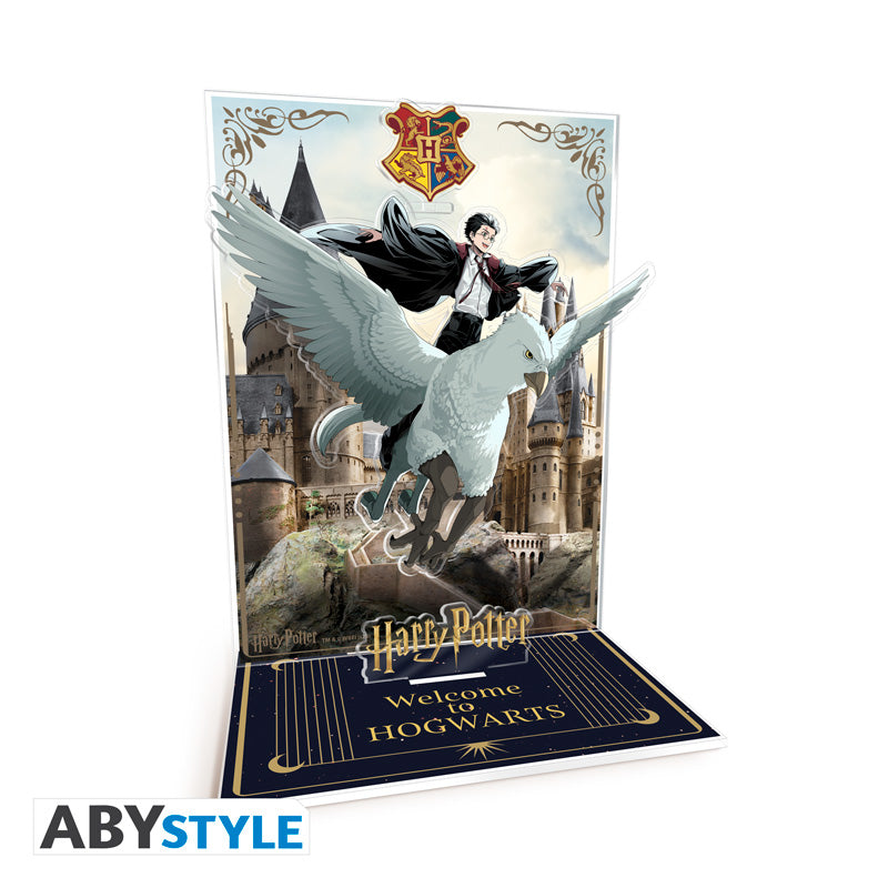 Harry Potter - Acryl Figura életkép - Harry & Csikócsőr a Roxfortban
