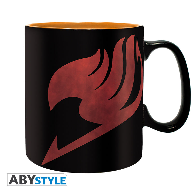 Fairy Tail - Bögre - Lucy, Natsu & szimbólum - 460 ml