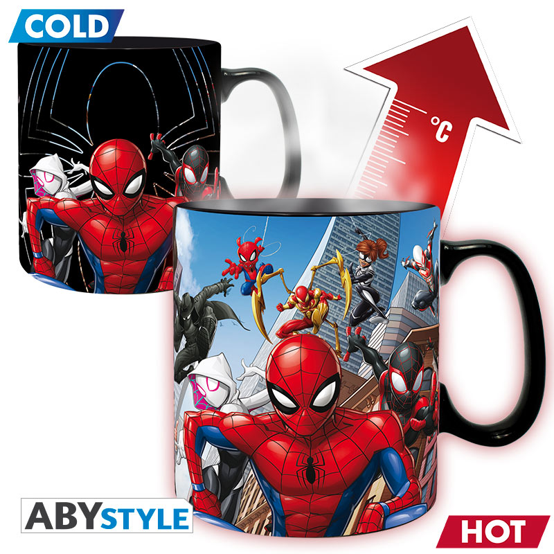 Marvel - Hőre változó Bögre - Pókember Multiverzum - 460 ml Spider