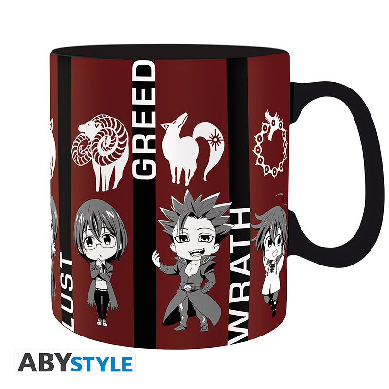 The Seven Deadly Sins - Bögre - Chibi sins - 460 ml