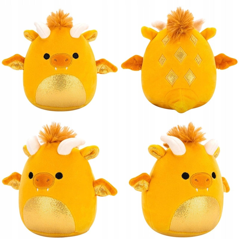 Squishmallows 13 cm - Mister az arany sárkány csillogós hassal