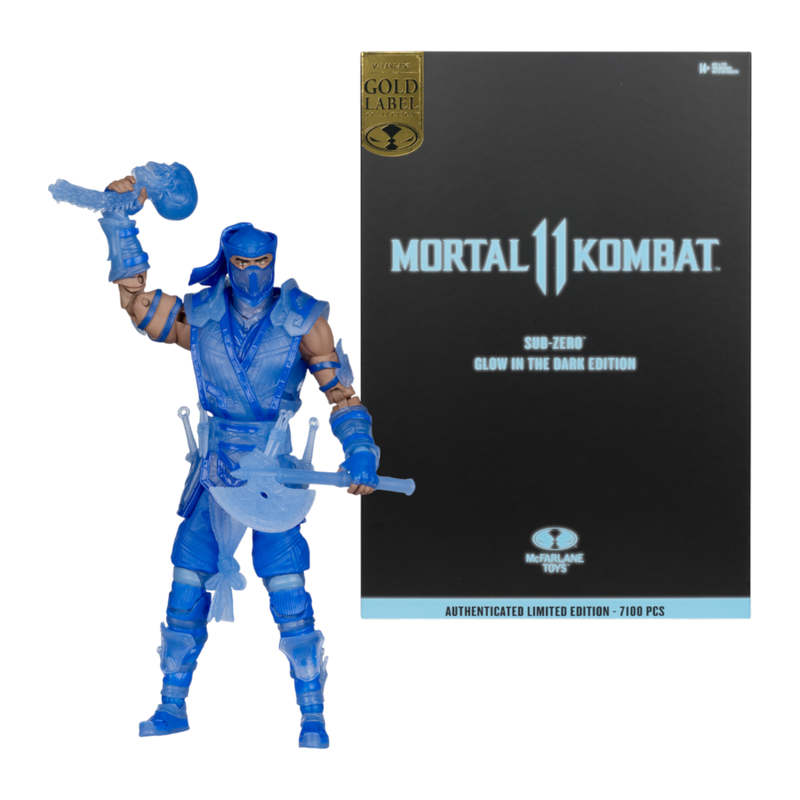 McFarlane Toys – Sub‑Zero 18 cm (Mortal Kombat 11, Glow in the Dark, Gold Label)
