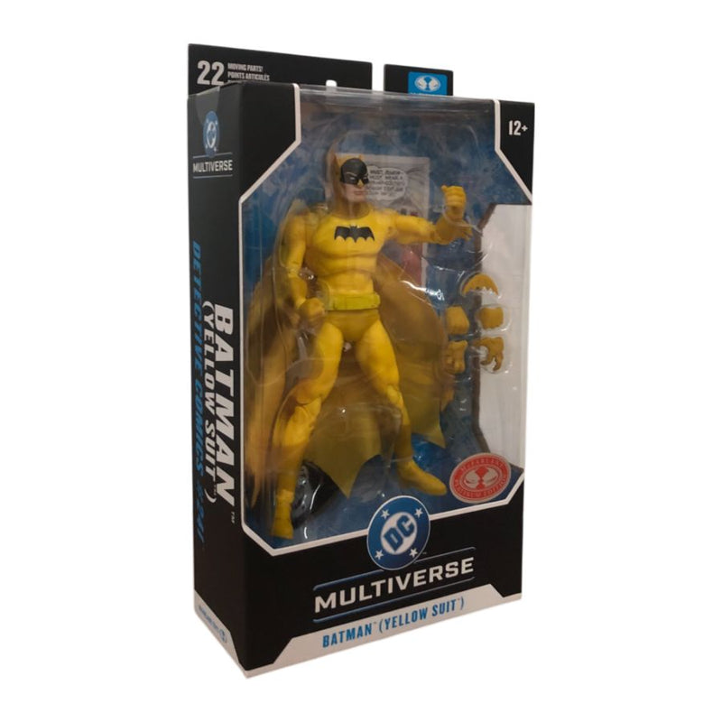 DC McFarlane DC Multiverse játékfigura 18 cm - Batman (Sárga ruha, Red Platinum Chase Edition)