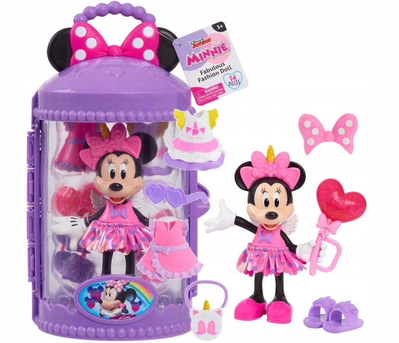 Disney Junior Minnie Mouse öltöztethető 15 cm-es figura – Unikornis szett