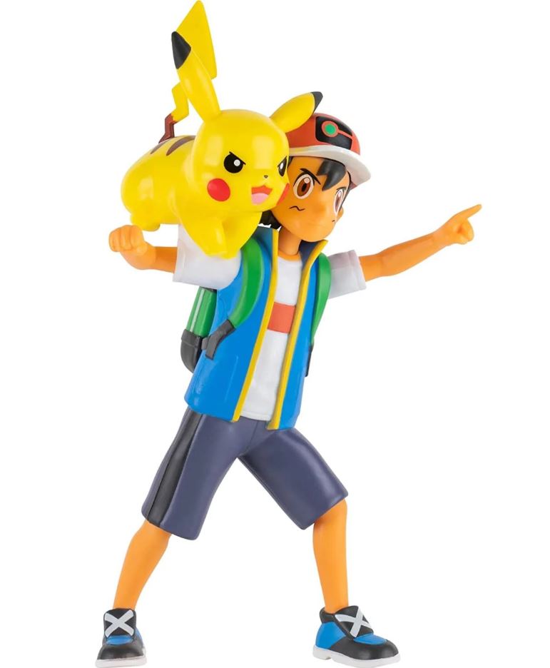 Pokémon figura - Ash & Pikachu 11 cm