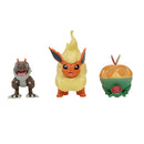 Pokémon 3 db-os figura csomag -  Appltun, Tyrunt, Flareon