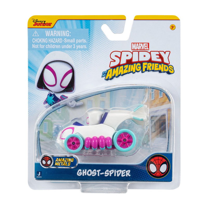 Spidey Pókember Diecast fém autó 7,5 cm - Ghost Spider