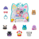 Squishmallows - Squish-a-longs gyűjthető figurák, kiegészítőkkel 8db (3 cm) - 1 db meglepetés figurával (Holly a bagoly)