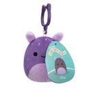 Squishmallows kulcstartós plüssfigura 9 cm - Oha a sötétlila tengeri nyuszi