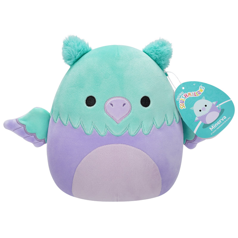 Squishmallows 20 cm - Minerva a kék-lila griff
