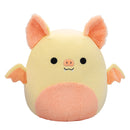 Squishmallows 40 cm - Meghan a krémszínű és rózsaszín denevér szőrös hassal