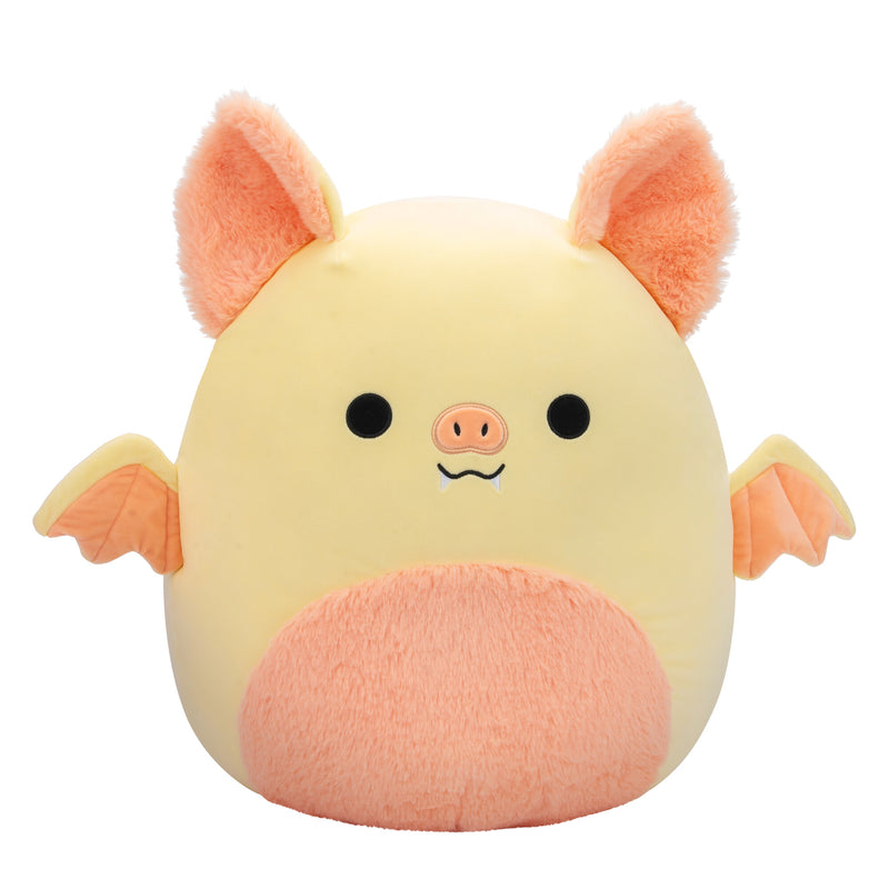 Squishmallows 40 cm - Meghan a krémszínű és rózsaszín denevér szőrös hassal