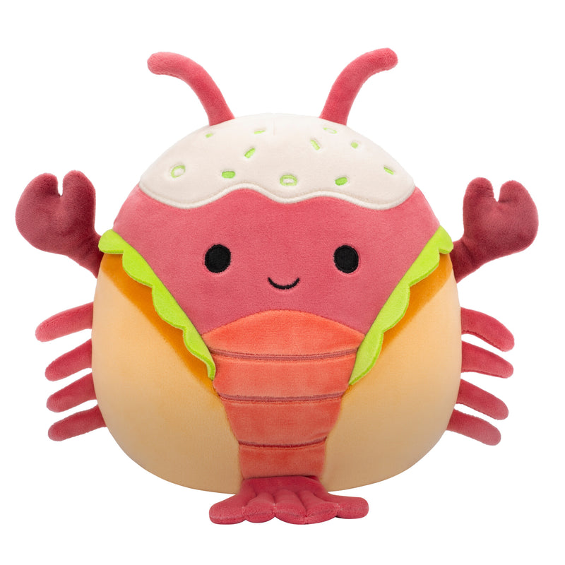 Squishmallows 20 cm - Lorono a piros homár, homártekercsben