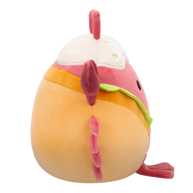 Squishmallows 20 cm - Lorono a piros homár, homártekercsben