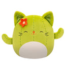 Squishmallows 20 cm - Ms. Miss a kaktusz macska csukott szemekkel