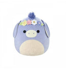 Squishmallows 20 cm - Milada a virágkoroná szamár