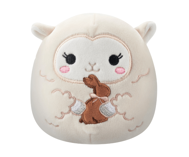 Squishmallows 13 cm - Sophie, a bárányka "csokinyuszival"