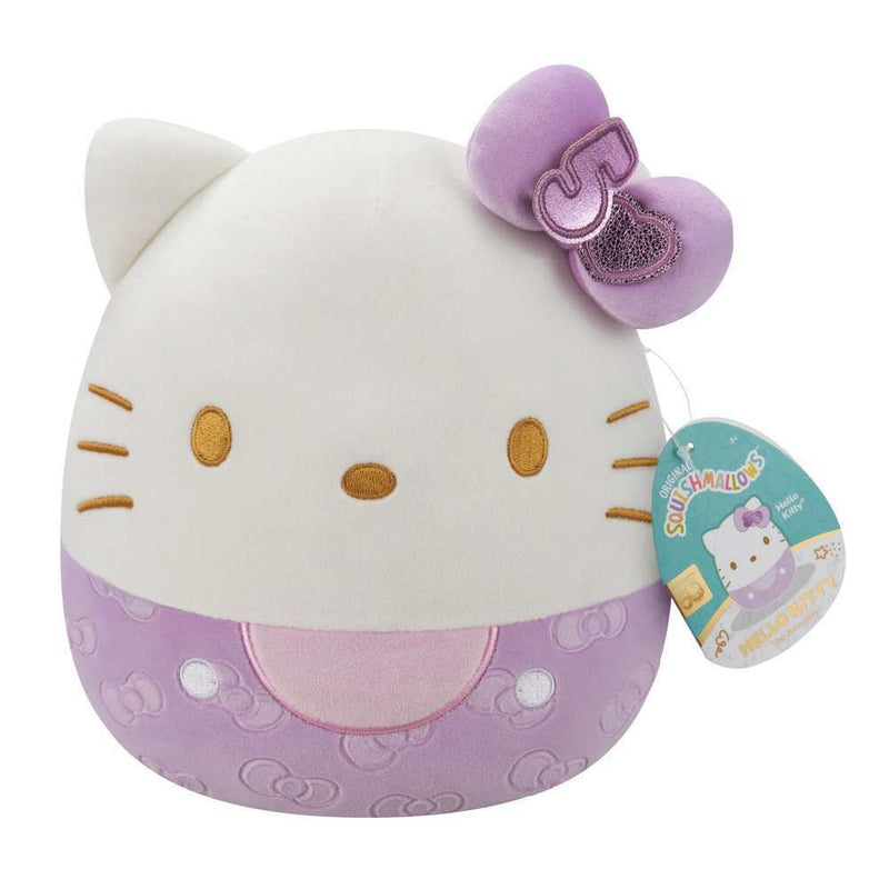 Squishmallows Hello Kitty and Friends (50 éves évforduló) 20 cm - Lila Hello Kitty masnikkal