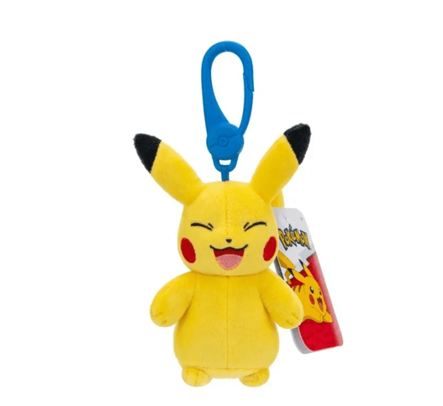 Pokémon kulcstartós plüssfigura - Pikachu 8 cm (nevető)