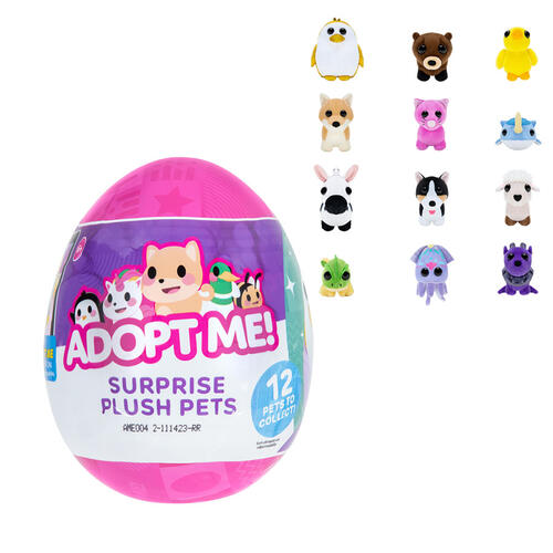 Adopt Me meglepetés plüss tojás virtuális kóddal 13 cm-es plüssfigurábal (3. széria)