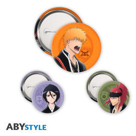 Bleach - Bleach Tybw - Kitűző csomag - Ichigo, Rukia, Renji