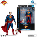 DC Comics Deluxe 18 cm-es Figura – Superman The Movie - Superman Krypto szuperkutyával