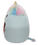 Squishmallows 20 cm - Caedia a kék foltos tehén fagyit tartva