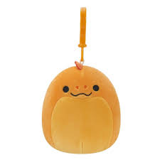 Squishmallows kulcstartós plüssfigura 9 cm - Onel a narancssárga angolna
