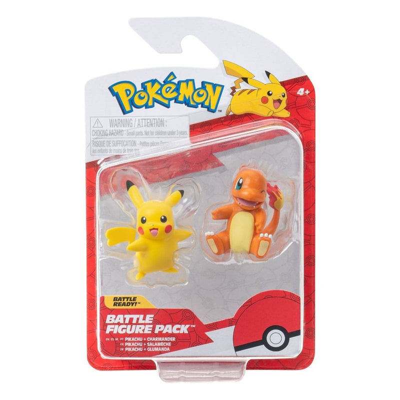 Pokémon 2 db-os figura csomag - Charmander, Pikachu