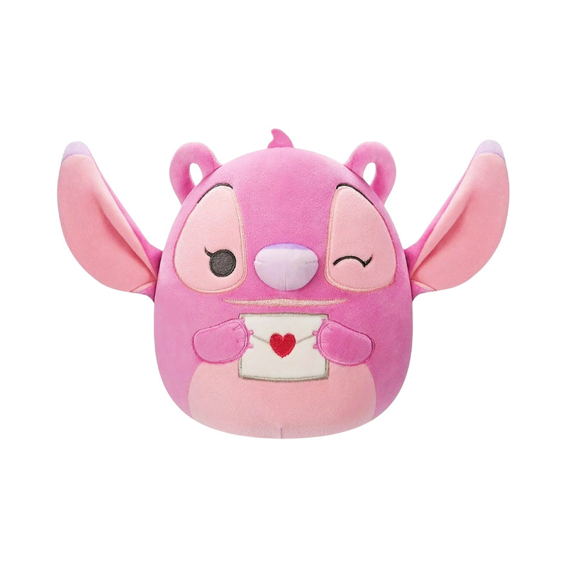 Squishmallows Disney 20 cm  - Angel egy szivecskés levéllel